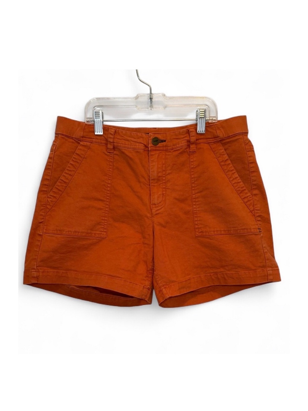 Toad&Co Orange Earthworks Utility Camp Shorts Size 10 Gorpcore Pumpkin Hiking